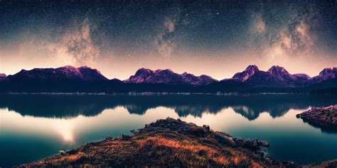 photo of a lake at night with bright stars with | Stable Diffusion | OpenArt