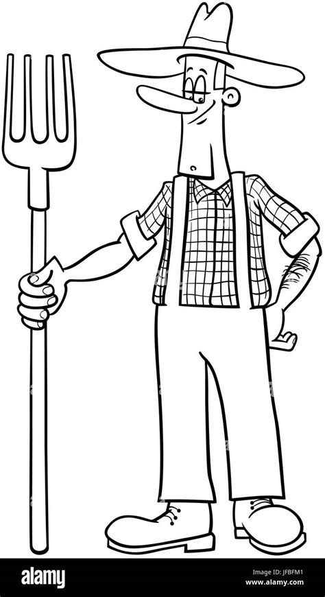 Clip Art Farmer Clipartsco Sketch Coloring Page | The Best Porn Website