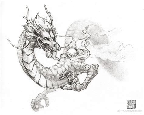 Eastern Dragon Sketch by Seylyn on DeviantArt