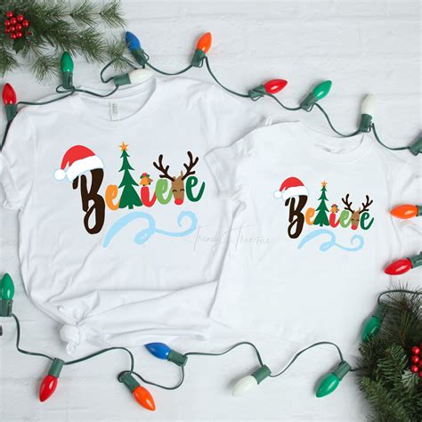 Believe word art Christmas Sublimation Transfer - Trendy Transfers