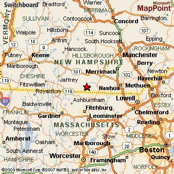 Mason, New Hampshire Area Map & More