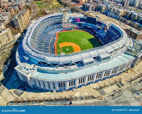 Aerial View of Iconic Yankee Stadium in Bronx, New York City, US ...