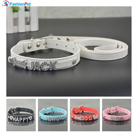 Plain Style Personalized Pet Dog Collar DIY Name Best ⋆ PetSep.com