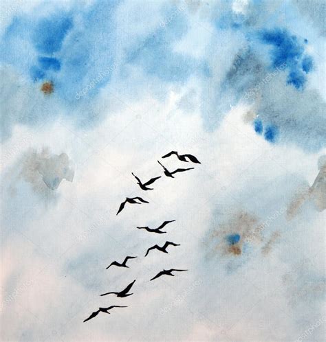 Birds in the sky — Stock Photo © lexihastra #68613721