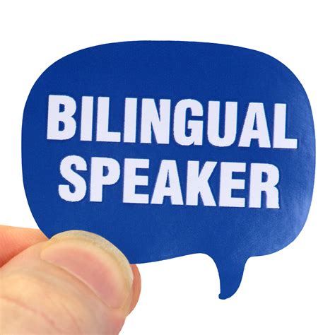 Bilingual Speaker Hard Hat Decals Signs, SKU: HH-0518