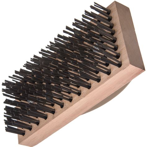 4067600 - Brush w/Flat Steel Bristles 9-3/8" x 3-25/32" - Tan | Carlisle FoodService Products