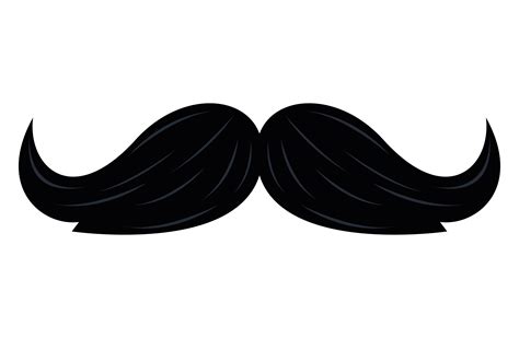 black mustache silhouette 4222335 Vector Art at Vecteezy