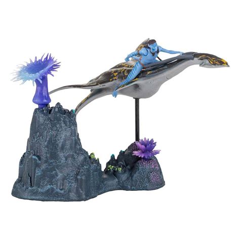 Mcfarlane toys Avatar: The Way Of Water Deluxe Medium Action Figures Neteyam & Ilu Figure ...