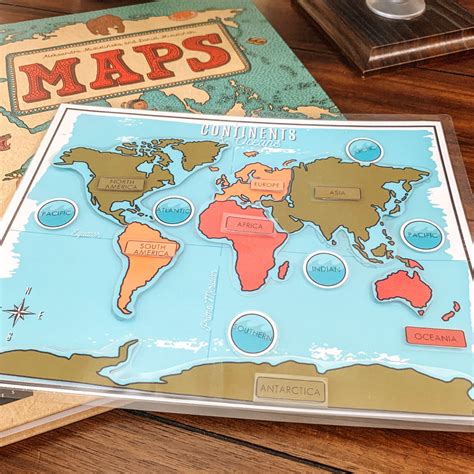 Continents And Oceans Printable Map Puzzle – Arrows And Applesauce