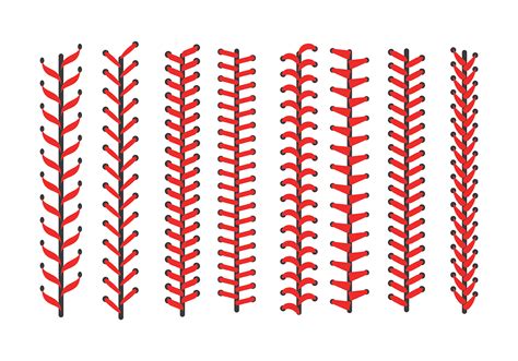 Free Baseball Laces Icons Vector 128436 Vector Art at Vecteezy