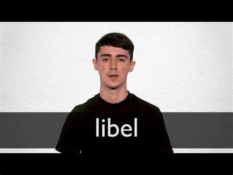 LIBEL definition and meaning | Collins English Dictionary