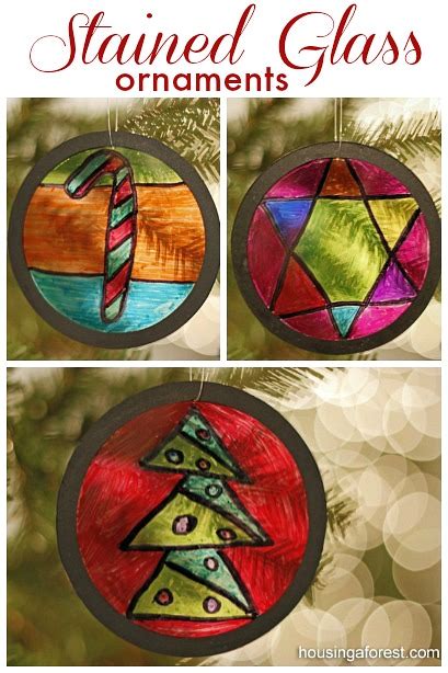 Stained Glass Ornaments | Housing a Forest