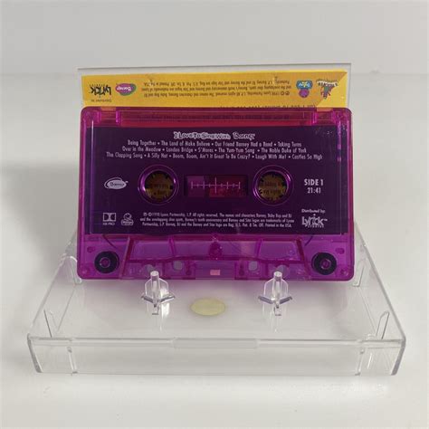 I Love To Sing With Barney Cassette Tape Vintage 1998 (Rare purple ...