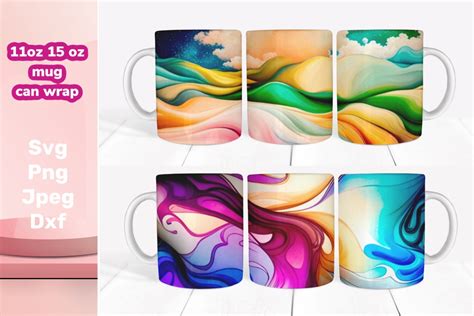 11 Oz 15 Oz Festive Mug Can Wrap Holiday Graphic by Ольга Лабутина · Creative Fabrica