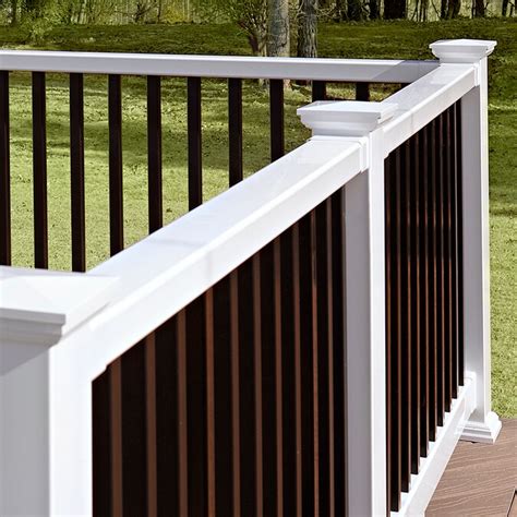 Fiberon Traditional White Deck Handrail in the Deck Railing department ...