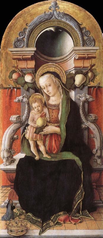 Albert Bierstadt Museum: Faith madonna with child, and the donor Carlo Crivelli