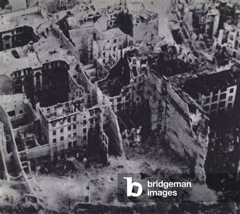 Image of The ruins of Berlin, Germany, after Allied bombing raids ...