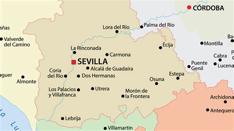 Mapa de Sevilla