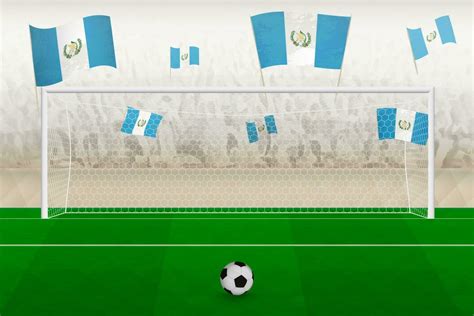 Guatemala football team fans with flags of Guatemala cheering on ...