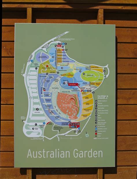 Australian Garden Map at Botanical Park in Cranbourne Editorial Stock ...