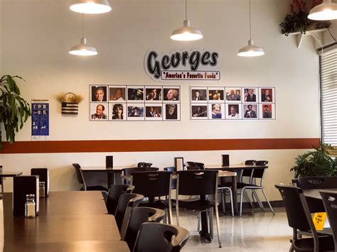 This restaurant named George’s, with photos of famous George’s on the ...