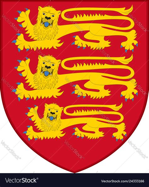 Coat of arms england Royalty Free Vector Image