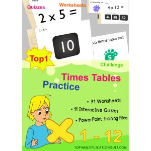 Encourage kid's engagement to the most brilliant and easy Top1 Times Tables Practice Materials ...