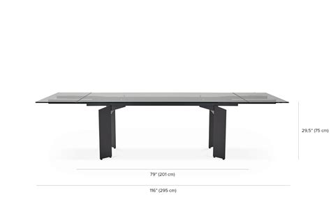 Elan Extendable Dining Table, 8 to 12 Seats | Maison Corbeil