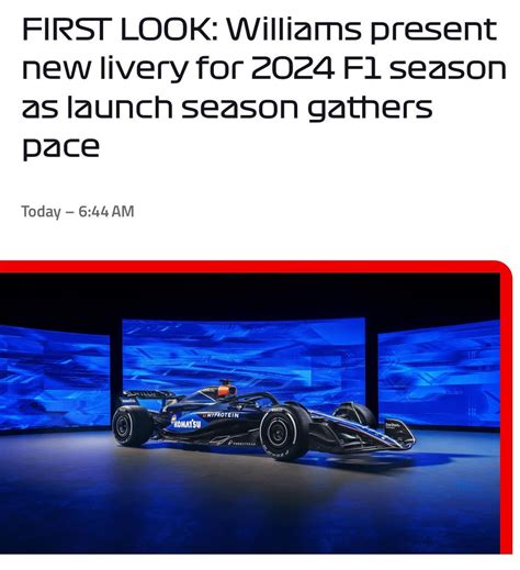 Williams have shown off new livery : r/formula1