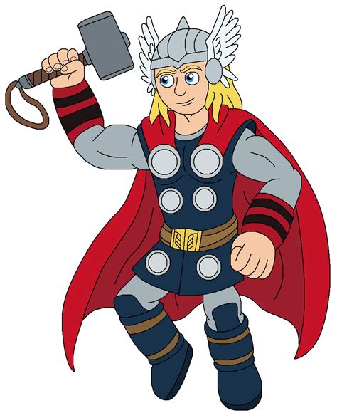 Thor Cartoon Drawing | Free download on ClipArtMag