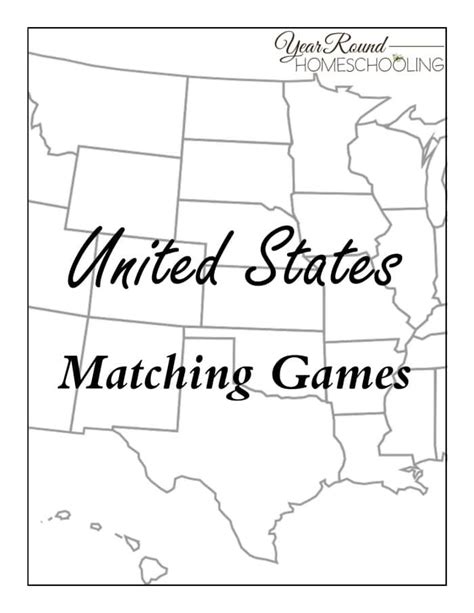 FREE United States Matching Games | United states games, United states geography, United states ...