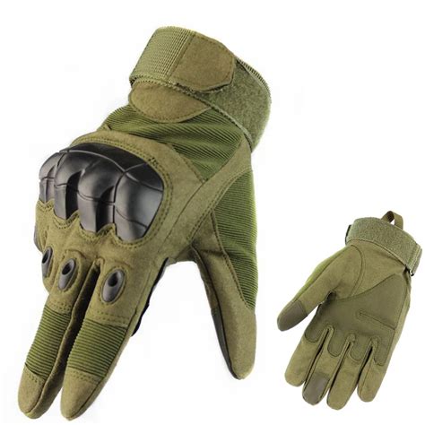 Tactical Gloves Army Military Hard Knuckle Protection Gloves Men's Antiskid Sport Combat Hunting ...