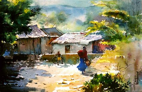 Pin by Rose on Watercolors | Watercolor landscape paintings, Scenery ...