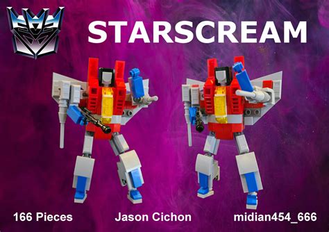 LEGO MOC Transformers G1 Starscream by midian454 | Rebrickable - Build ...