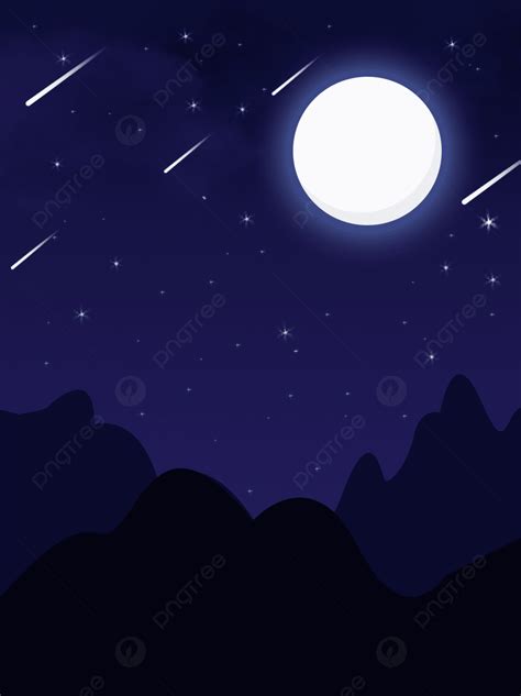 Dark Vector Background Of Meteor In Night Sky Wallpaper Image For Free Download - Pngtree