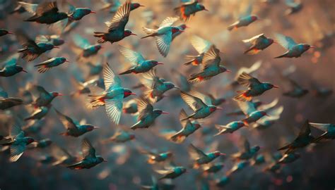 Vibrant colored birds flying freely in nature generated by AI 25014544 Stock Photo at Vecteezy