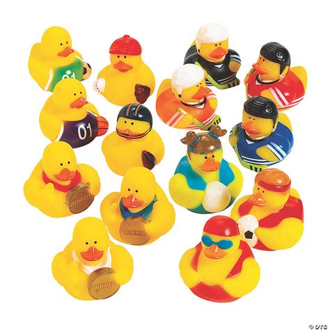 Bulk 48 Pc. Sports Rubber Ducks Assortment | Oriental Trading