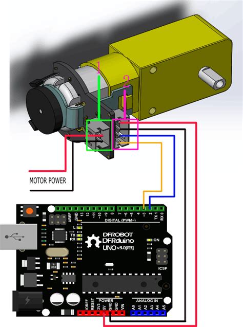 Motor Encoder Pinout