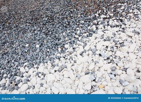 Black and White Pebbles on an English Beach Stock Photo - Image of ...