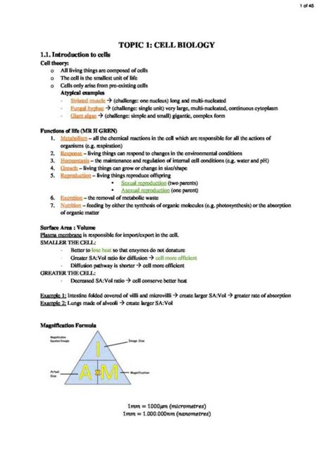 IB Biology SL complete revision notes | StudyLast