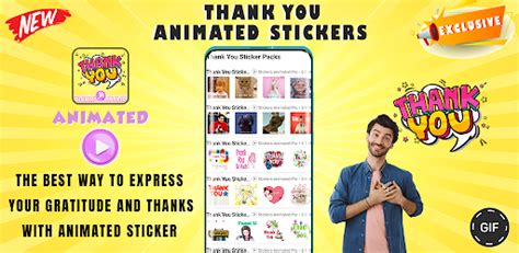 Thank You Stickers Animated