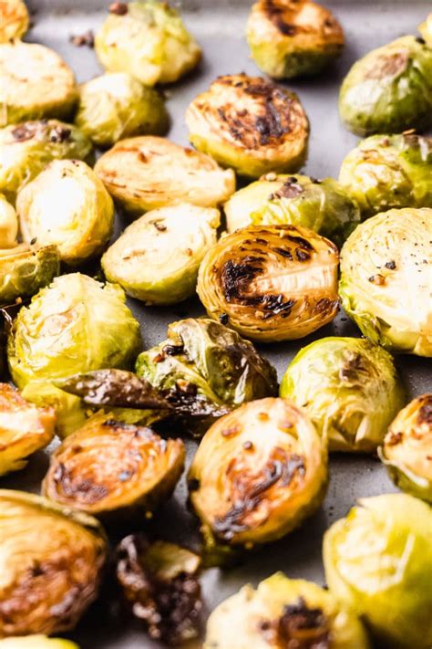 Easy Oven Roasted Brussels Sprouts - Keto Friendly - Green and Keto