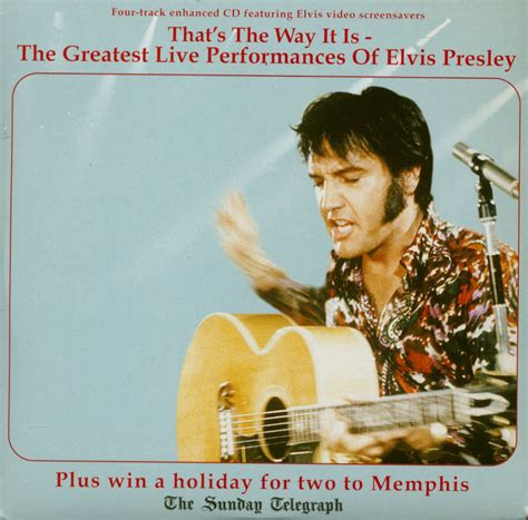 Elvis Presley CD: Thats The Way It Is - The Greatest Live Performances Of Elvis Presley (CD ...