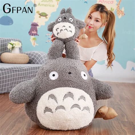 Big Size Funny Totoro Plush Toys Famous Cartoon Totoro Soft Plush Stuffed Animal Cushion giant ...