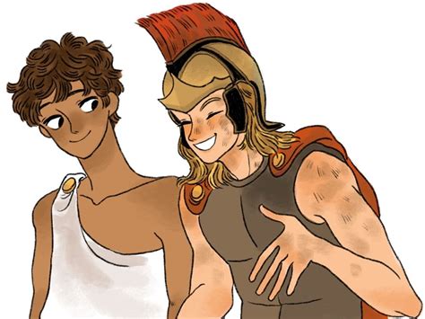 horror enthusiast | Achilles and patroclus, Achilles, Greek mythology humor