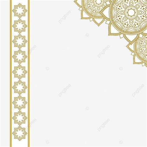 Mandala Islamic Pattern Vector Art PNG, Islamic Border Mandala Gold ...