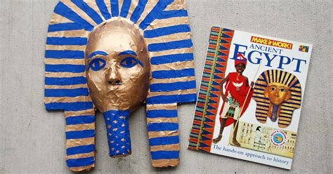 King Tut Mask Craft for Kids - Happy Brown House