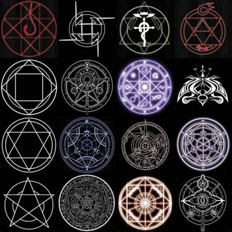 Fullmetal Alchemist Transmutation Circles