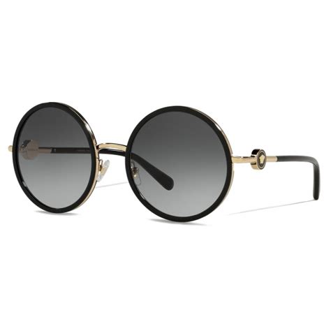 Versace - Sunglasses Enamel Medusa Round - Black - Sunglasses - Versace ...