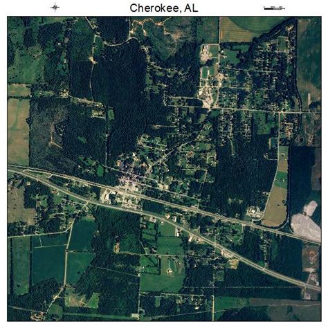 Aerial Photography Map of Cherokee, AL Alabama